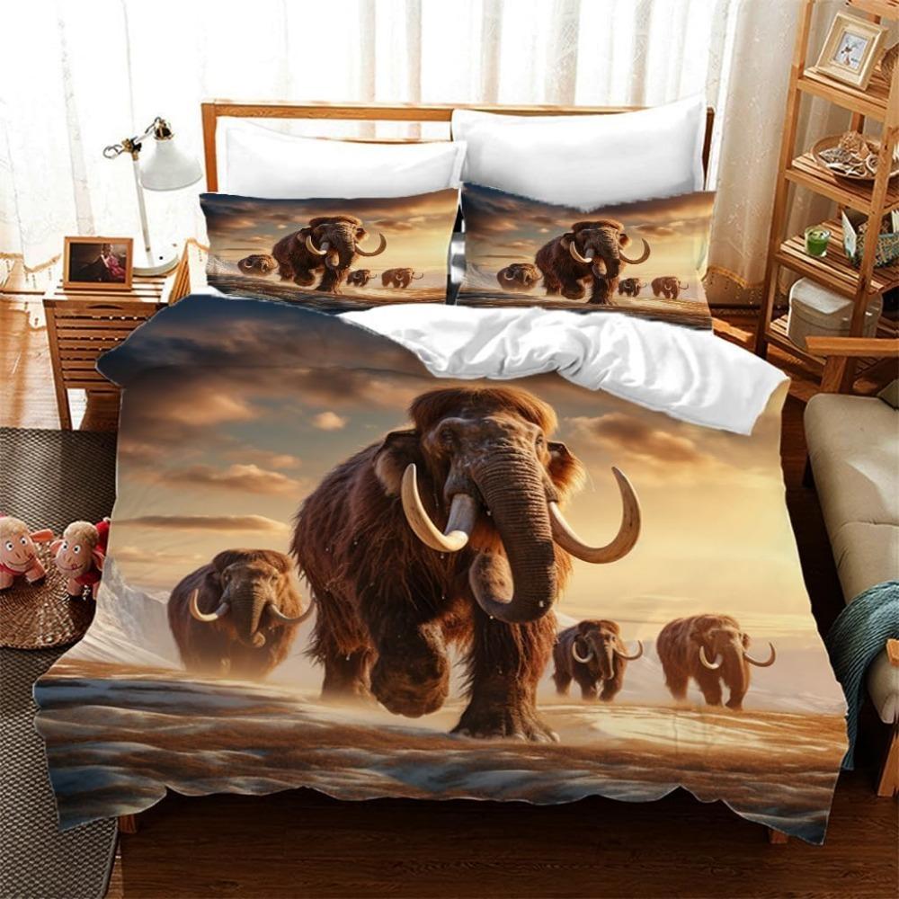 Divine Golden Angel Motif Bed Linen,Microfibre Bedding Sets, Children's Bed Linen  for Teenagers 3D Animal Printed  DuvetCover