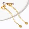 2/4/6Pcs/Lot 18K Gold Plated Extension Extended Tail Chains Lobster Clasps Connectors For DIY Jewelry Making Supplies