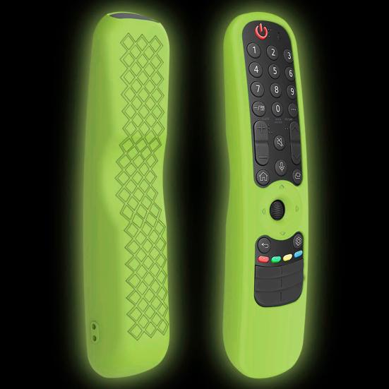 Remote Control Cover Waterproof Stain-resistant Shockproof Glow in The Dark Wear-resistant Full Protection with Strap TV Remote Control Holder