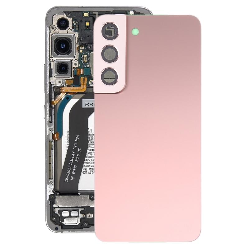 Samsung Galaxy S22 5G SM-S901B için Kamera Lensi Kapağı ile Pil Arka Kapağı