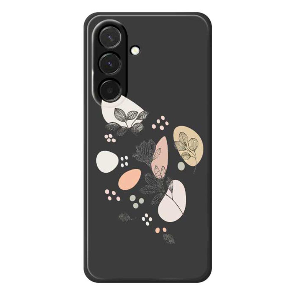 For Samsung Galaxy A36 5G Case Sketch Leaves Pattern Printing Straight Edge TPU Phone Back Cover