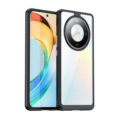 Transparent PMMA Case For Honor X50 Pro GT X9b Magic6 Lite X50Pro X50GT 50 Full Protection Colorful Soft Border Hard Back Protector Shell Cover
