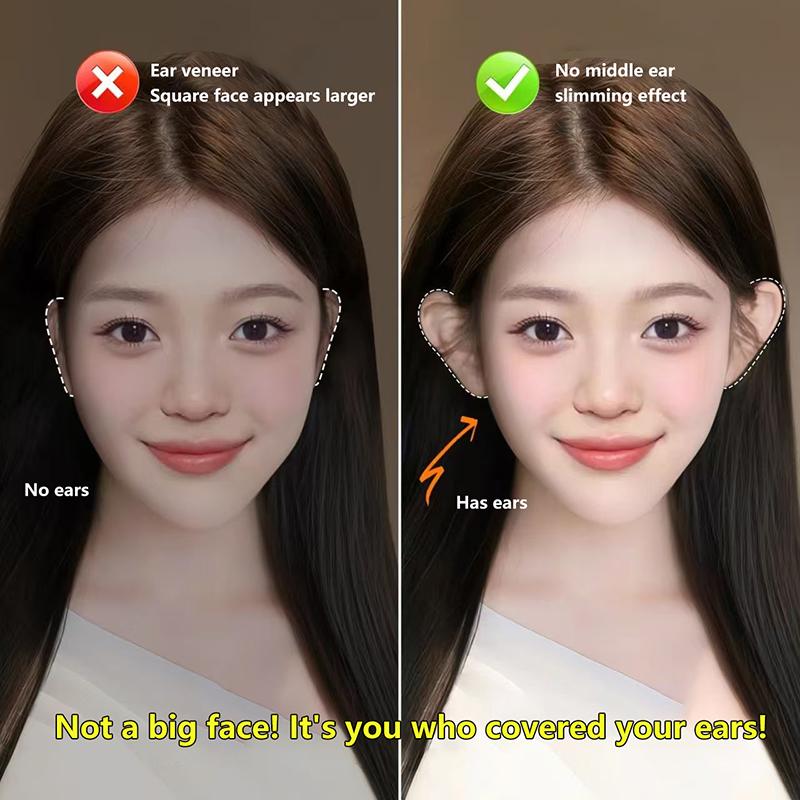 1 пара стикеров для поддержки эльфийских ушей с коробкой, невидимый корректор ушей, патчи для поддержки мочек ушей, макияж для эльфийских ушей, стикеры для V-образного лица, простота использования