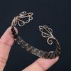 Oxidized Copper Wire Wrapped Cuff Designer Bangle