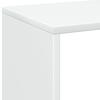 Room Divider Bookshelf White 69.5 x 29 x 69.5 cm Engineered Wood