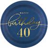 40th Birthday Set: Plates, Cups, Napkins