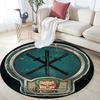 Zoro pattern round rug,Carpet Rug for Living Room Bedroom Playroom ,Non-slip Floor Mat,Holiday Gifts and Birthday Gifts.