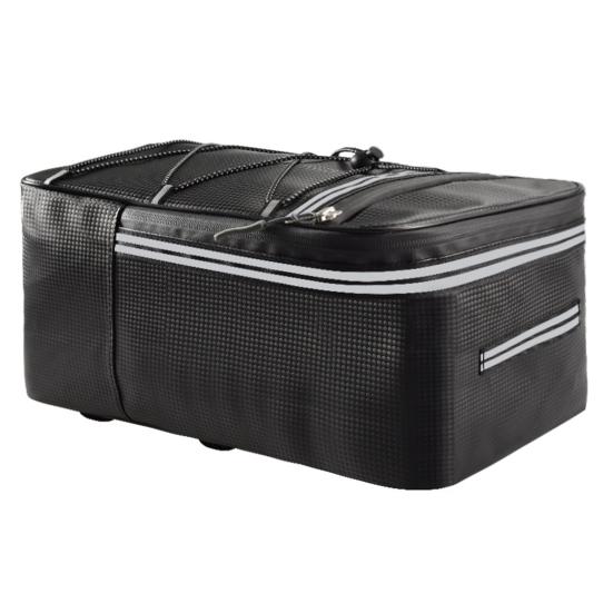 

12 л/15 л Портативная сумка на заднее сиденье Светоотражающая искусственная кожа Удлиненный ремень для крепления Сумка-багажник для велосипеда для езды 15L