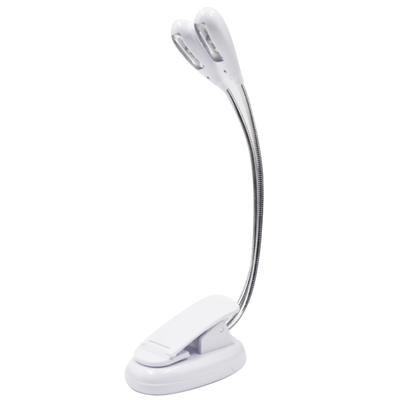 Dvojitá lampa na počítač, pracovní lampa, USB, postel, stůl, hadice, 4 LED