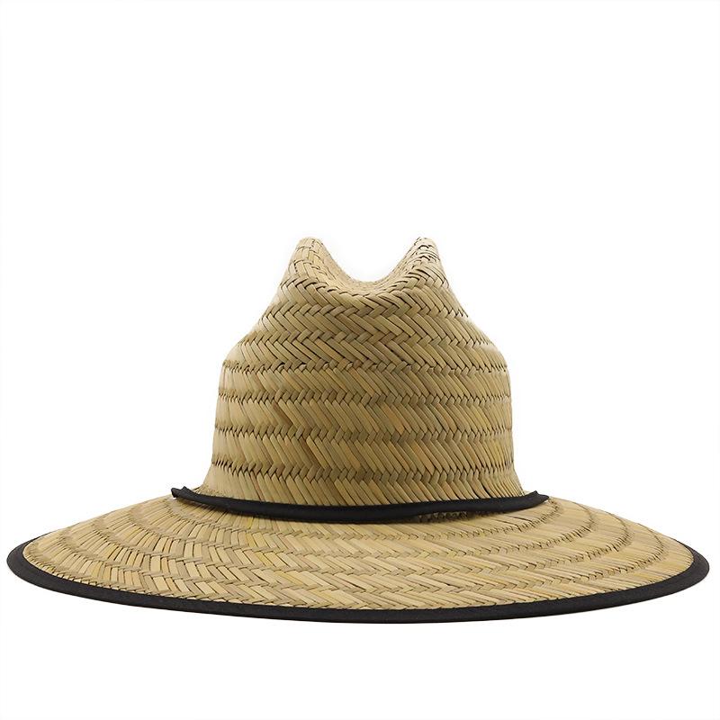 Wide Brim Beach Hat Hand Woven Paper Straw Sun Protection OneSize