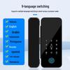 Fingerprint Glass Door Lock for Frameless/Framed Doors: Smart Electronic Lock with Password for Single/Double Doors in Offices.