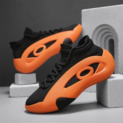 Zomer Mode Oranje Sneakers voor Heren Dames Ademende Sokken Designer Schoenen Heren Trainers Platform Casual Sportschoenen Heren 2025