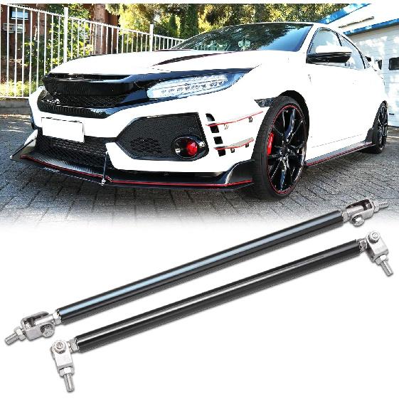

2PCS 8 -11 Adjustable Front Bumper Lip Splitter Diffuser Strut Rod Universal Bumper Lip Support Rods Compatible with Most Car Vehicles (Red) 8”-11” чёрный