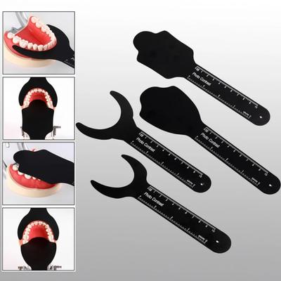 Dental Photo Contrast Board 4Pcs/Set- Professional Black Background Board for Autoclavable Dental Intraoral Photography with Mirrors