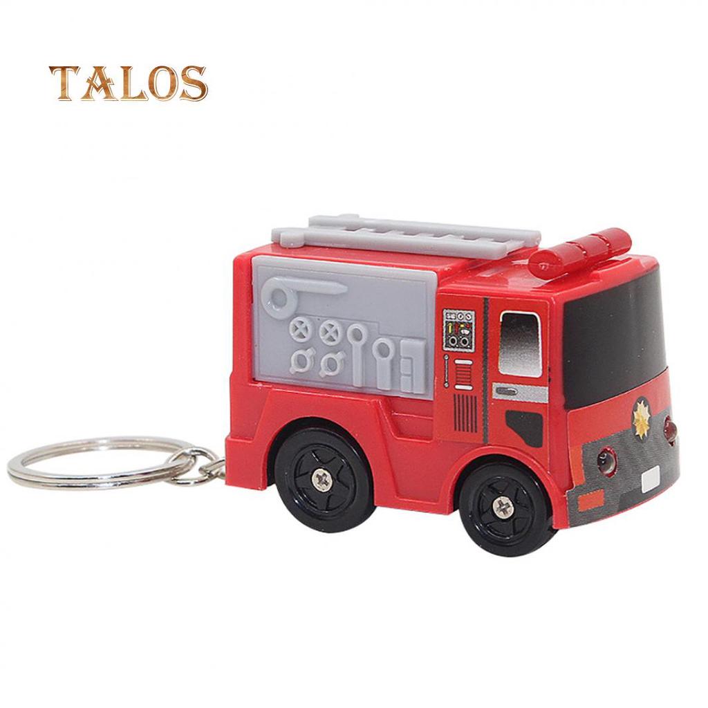 Engine Sound Led Fire Lovely Keyring Key Chain Handbag Hanging Decor Toy Gift Suspension Trinket