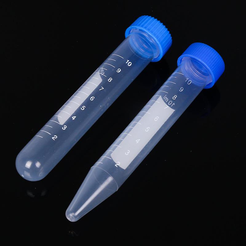 Plastic Centrifuge Test Tubes with Lids: 0.2ml, 0.5ml, 1.5ml, 2ml, 7ml, 15ml, 20ml, 50ml, 100ml