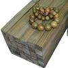 30x2.2x2.2cm Rosewood Buddha Beads Blanks Small Leaf Red Sandalwood Golden Star Square Wood Rods for Couple Bracelet Making