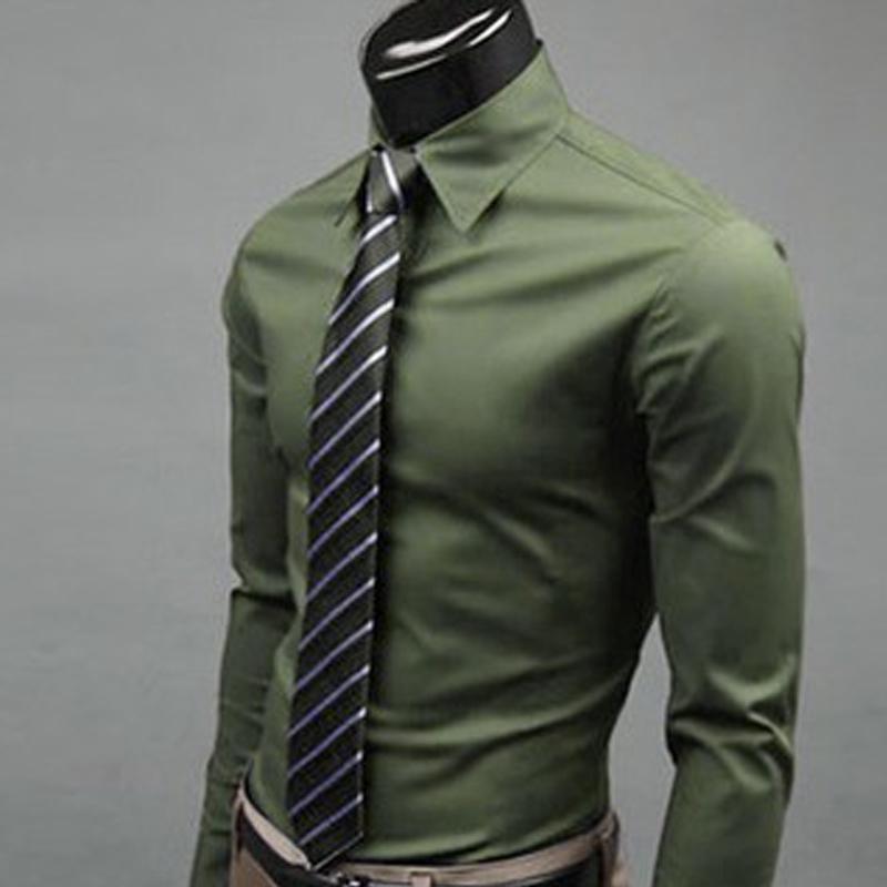 Herrenhemden, langärmelig, Business-Freizeithemd, schmale Passform, Bürohemd, Hochzeitshemd, Party-Stil, mehrere Farben
