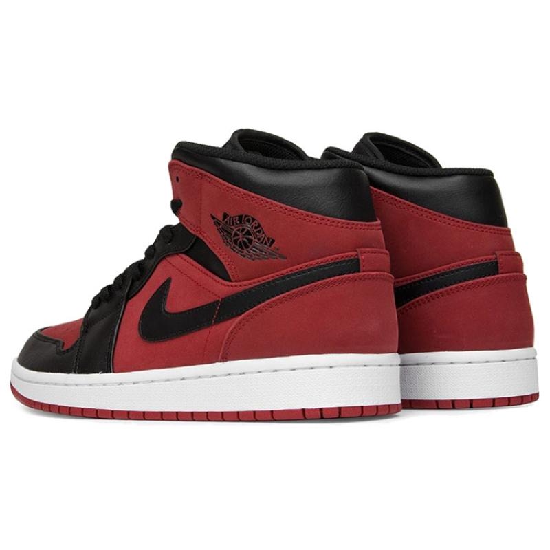 Air Jordan 1 Mid 'Reverse Banned Gym Red Black' Jordan 554724-610