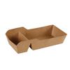 Disposable Double-Compartment Kraft Paper Lunch Boxes