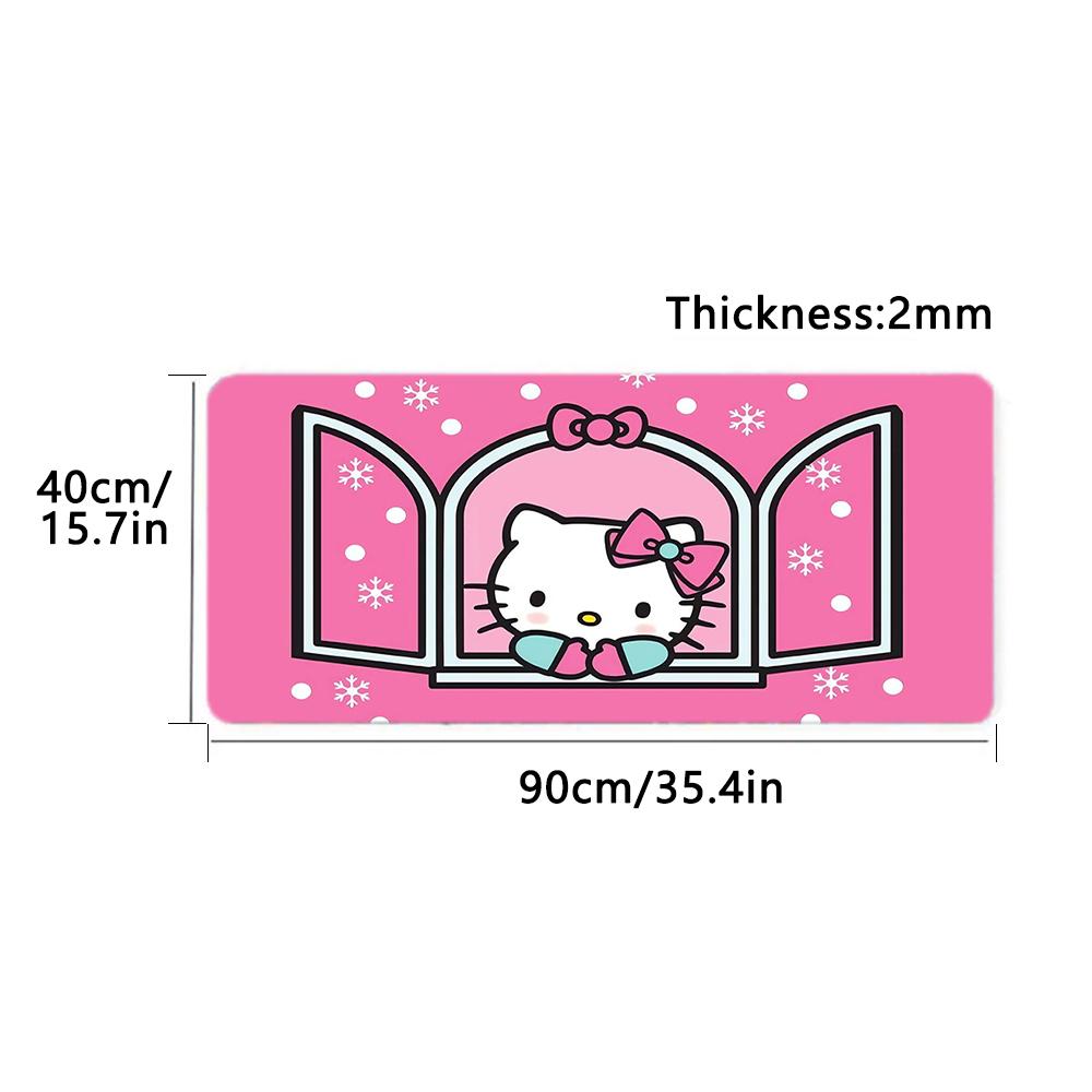 1Pc Hello Kitty Cute Chicks Garden Print Mouse Pad 2Mm Thick Rubber Base Perfect Bedroomofficegame Room Ideal Gift Computer Keyboard Enthusiasts Print