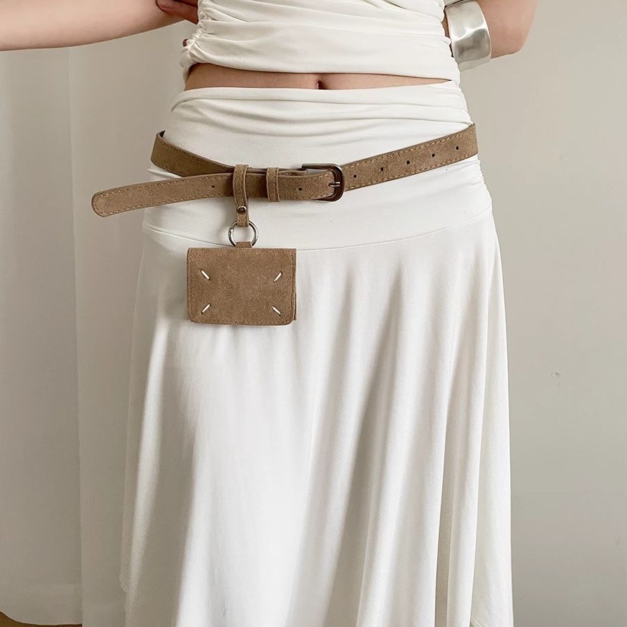 Pu Leather Womens Fashion Belt With Gold Pin Buckle For Dress And Casual Wear