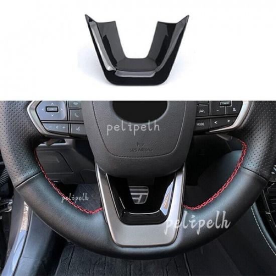Glossy Black Steering Wheel Sheet Cover Trim For Lexus RX350 350h 500h -2024