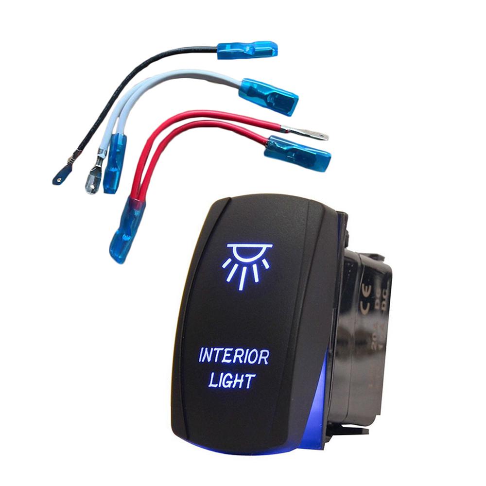 Blue Backlif Light Control Rocker Toggle Switch Button For UTV ARB Carling OFF ROAD
