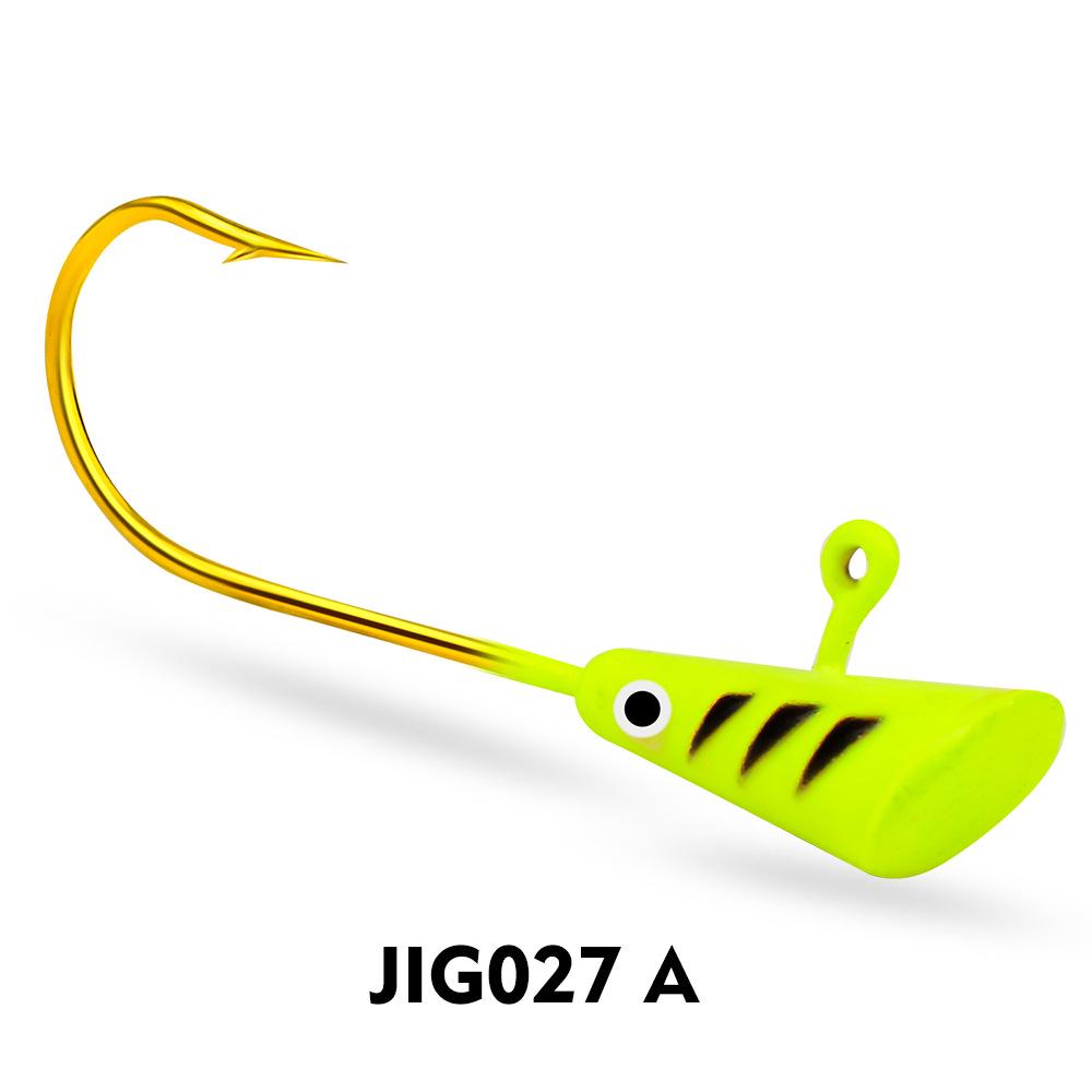 Colored Soft Worm Lure Jig Head Hook - Upturned Artificial Bait Fish Hook Tumbler for Fishing Tackle.