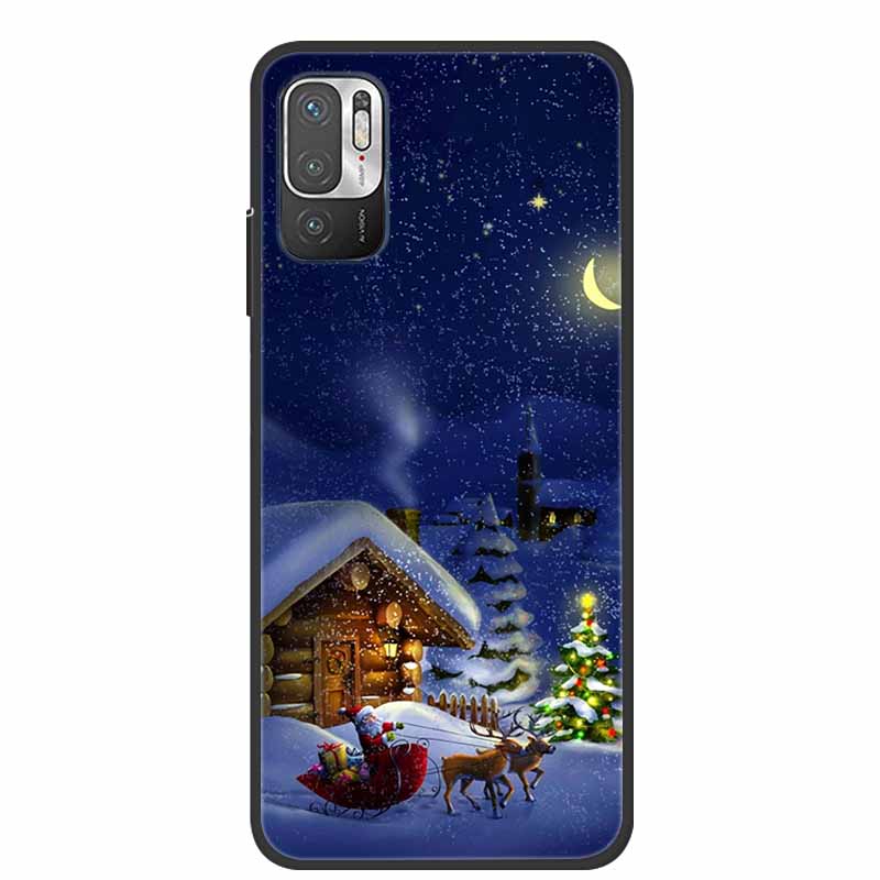 Christmas Cartoon Case For Xiaomi Redmi Note10 Case Silicone Soft TPU Cover for Xiaomi Redmi Note 10T 10 Pro 4G 5G 10S 9T 9 Case