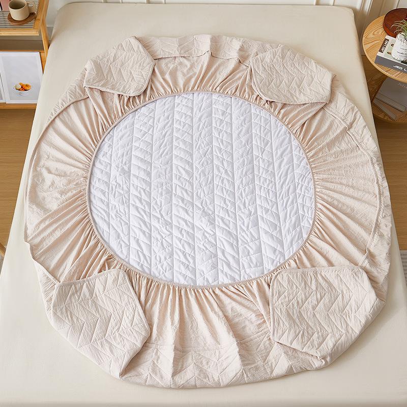 Cotton Waterproof Fitted Sheet Thickened Washed Cotton Three-piece Simmons Mattress Protector