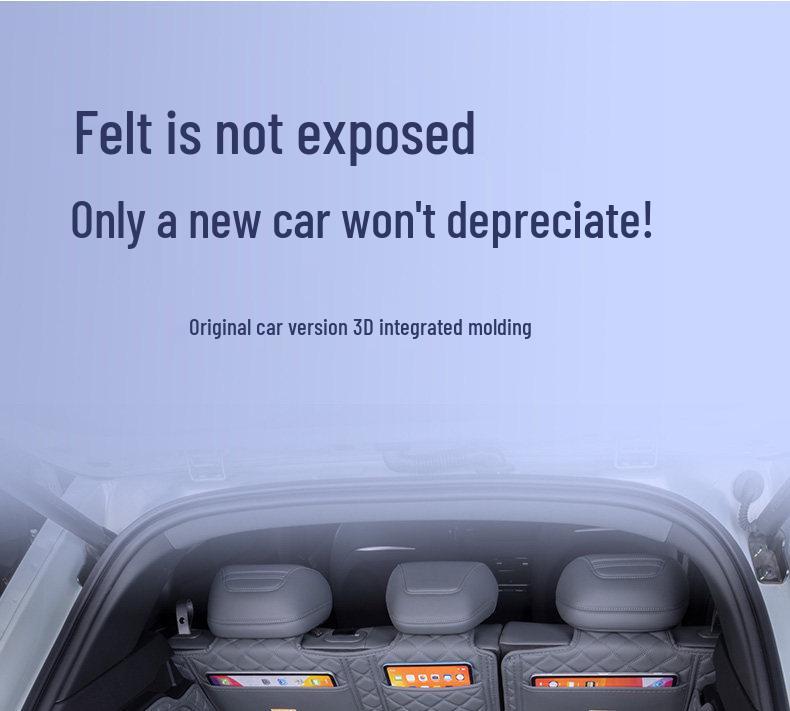 Deep Blue S05 Trunk and Compartment Mat for Car Interior Decoration - Full Coverage