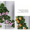 Artificial Geraniums Hanging Bundles Full Blooms Silk Flower Plants Geranium Vines for Home Garden Wedding Indoor Outdoor Decor