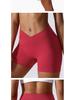 Women's High Waist Seamless Yoga and Running Shorts with Peach Lift