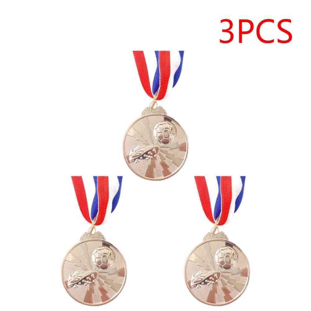 1-3pcs Zinc Alloy Round Winner Medals 2" Gold Silver Bronze Award Medal with Neck Ribbon 1st 2nd 3rd Prizes Winner Prize Present