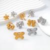 Trendy Adjustable Gold-Plated Bow Ring In Titanium Steel for Women – Cool, Versatile, and Fashionable