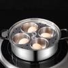 Rust Resistant Multi Purpose Steamer Stainless Steel Soup Pot Egg Maker Steamer Pan  Cooking