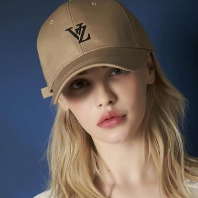 VARZAR 3D Monogram Logo Overfit Ball Cap Beige
