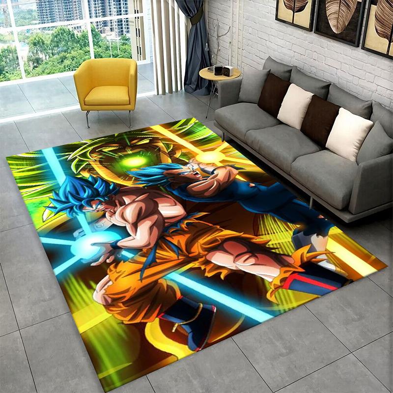 Cartoon D-Dragon Ball Anime Game Carpet Rug for Playroom Bedroom Living Room Sofa Home Decor,kid Area Rug Non-slip Floor Mat