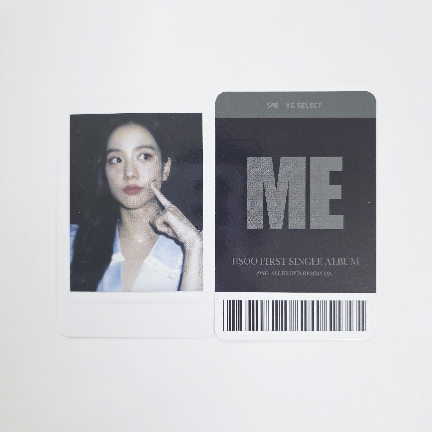 JISOO ME Альбом YG SELECT POB Polaroid Фотокарточка A ver.