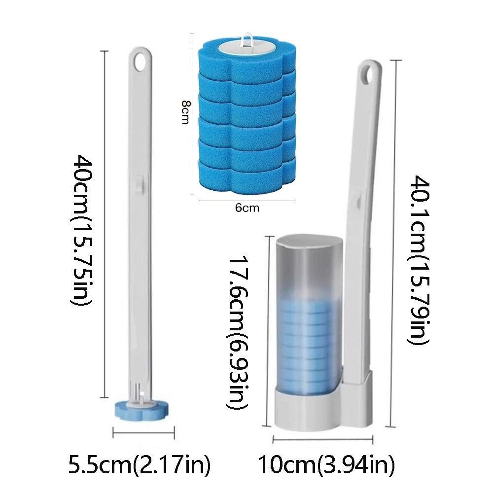 360° Cleaning Toilet Bowl Brush Holder Disposable Toilet Brush Bathroom Cleaning