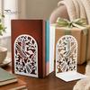 Silhouette Bookends 1 Pair Metal Hummingbird for Shelves, Decorative Heavy Duty Book Ends Stoppers Artistic Bookend Decor Office, Desk, Shelf,