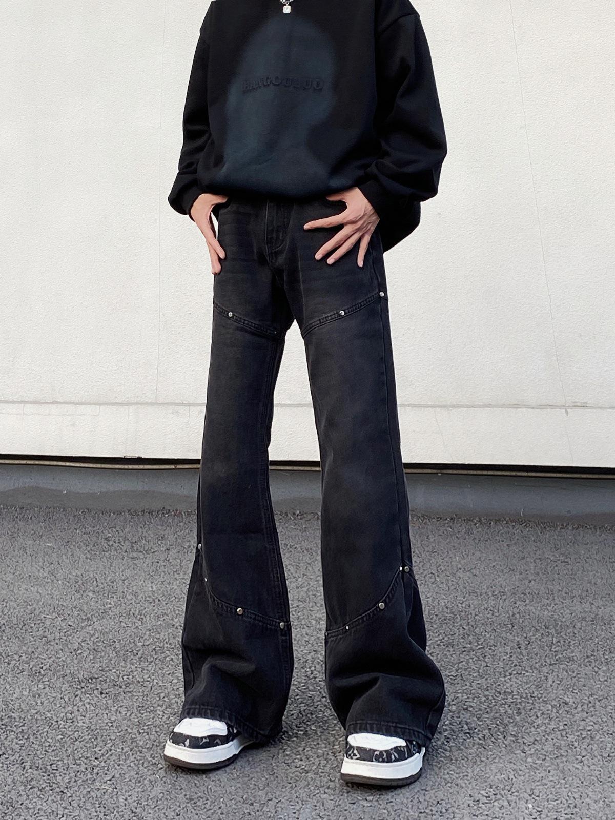 

Мужские свободные расклешенные джинсы Cleanfit в стиле ретро M