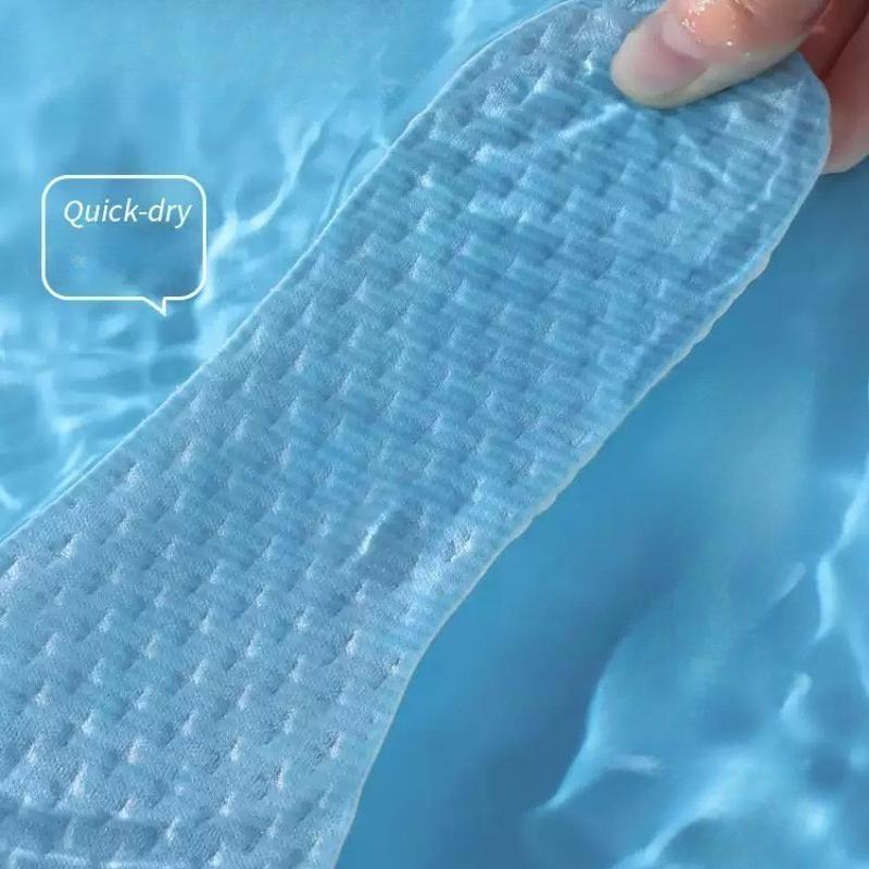 Breathable Honeycomb Shoe Insoles, Soft Elastic Sweat Wicking Quick Dry Foot Inserts, Comfort Shock Absorbing Deodorant Insoles