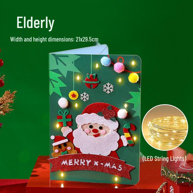 DIY-Weihnachtskarten-Set für Kinder - Kreative handgefertigte Grußkarten-Zubehör