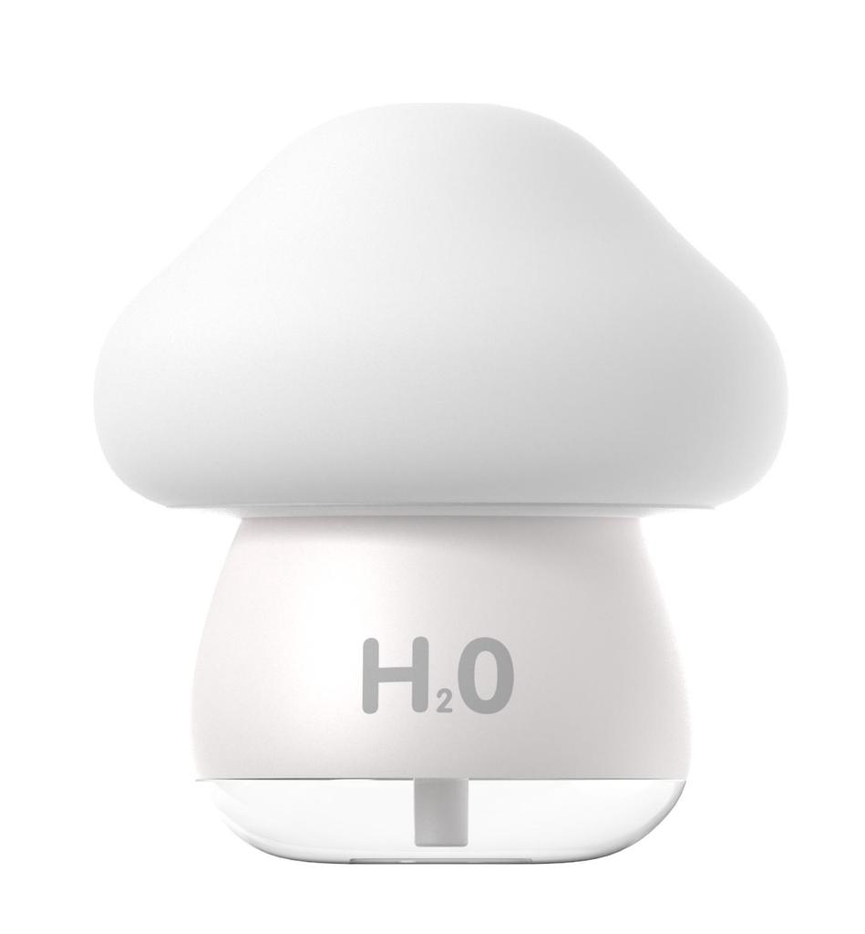 Mushroom USB Tap Light Humidifier with Atmosphere Lamp & Large Mist Output for Home or Office
