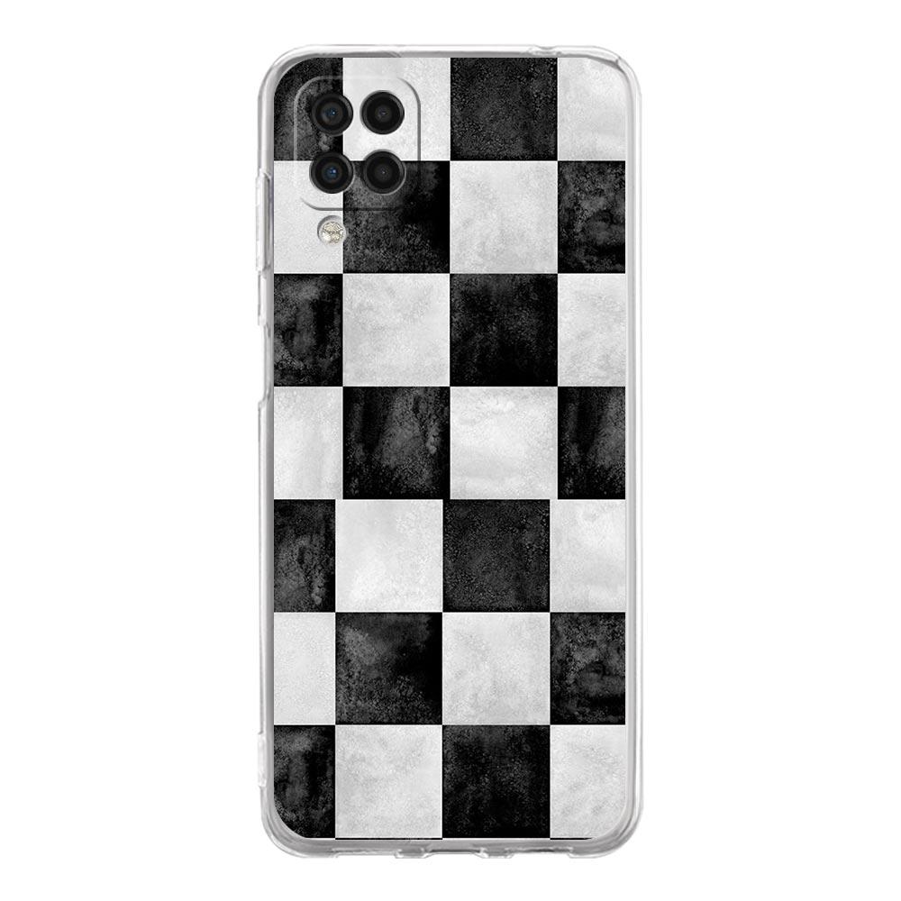 Phone Case For Samsung A13 A33 A35 A55 A73 A53 A23 A51 A71 A21S A72 A31 A41 A05s A03S A15 A25 5G Cover Checkerboard chess board