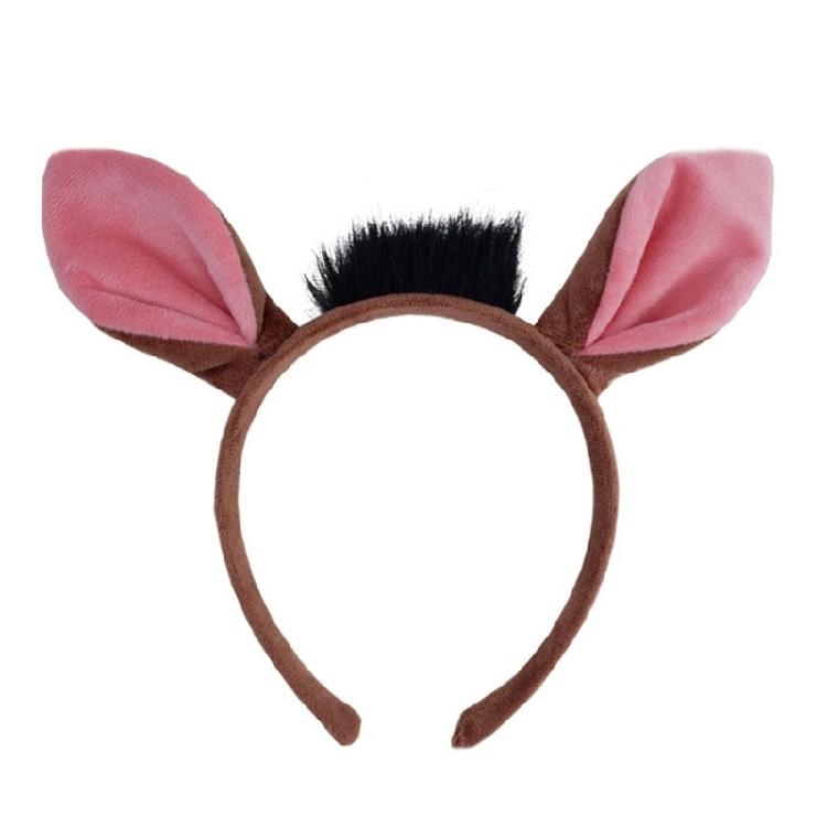 1/4/5/6 Pig Costume Set Pig Ears Headbands Pig Nose Tail Bows Animal Fancy Costume Kit Accessories Party Decors