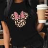 Women's clothing for spring and summer, short-sleeve crew neck casual tops, printed pattern T-shirts