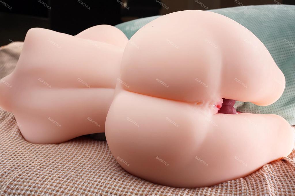 Half-body, armless, large-breasted, silicone sex doll with realistic touch, realistic breasts, adult toy for self-pleasure